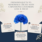 royal imports carnation artificial flowers for weddings –, front angle view