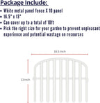 shoplala decorative fence (10 panels) 13in(l) x 16.5in(h) shown in use