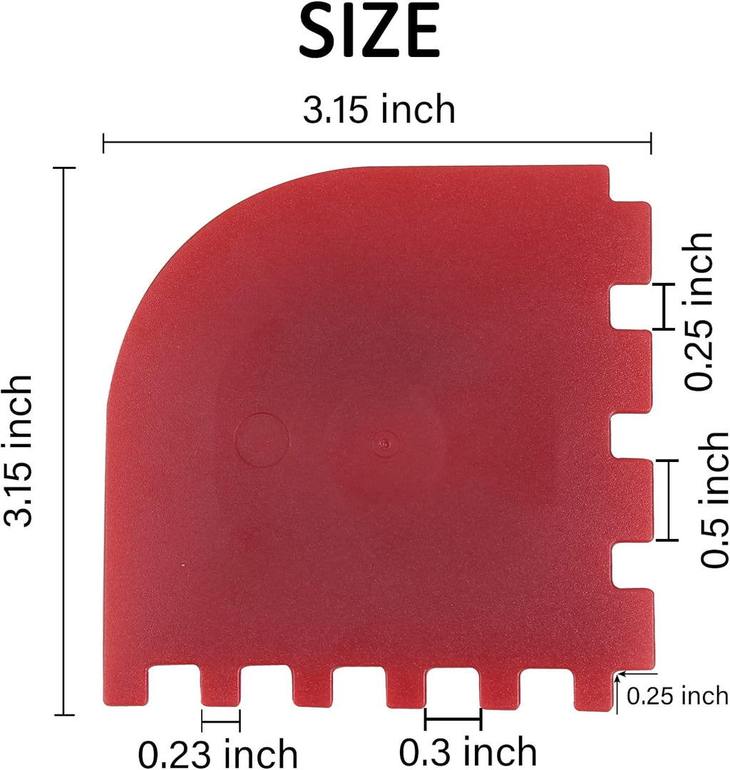 3 Set Plastic Grill Pan Scraper Tool for Griddle Cleaner and Cast Iron Accessories - Kitchen Cleaning Tool Kit