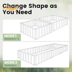 KING BIRD Galvanized Raised Garden Bed with 2 Installation Methods for DIY, 101" x 36" x 18" Heightened Planter Kit Box Outdoor for Deep-Rooted Vegetables, Flowers, Green
