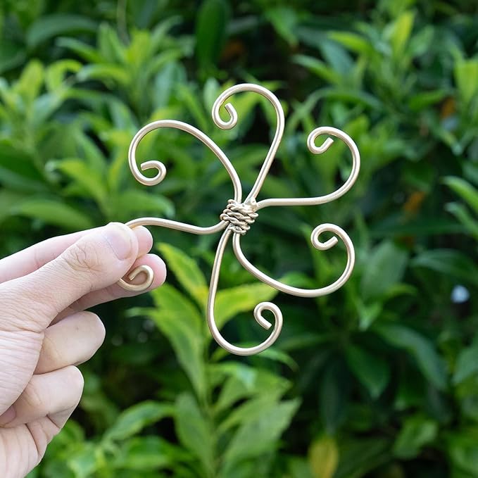 5PCS Monstera Plant Support System 4.1IN - Durable Hook Stem Supports for Healthy Growth, Stabilizer for Leaves and Turtle Shells, Easy-to-Use Indoor Plant Care, Ideal Present for Plant Lovers