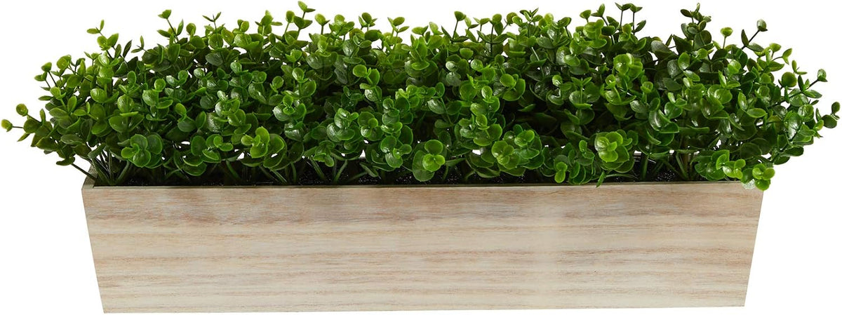 19in. eucalyptus artificial plant in decorative planter, main product view