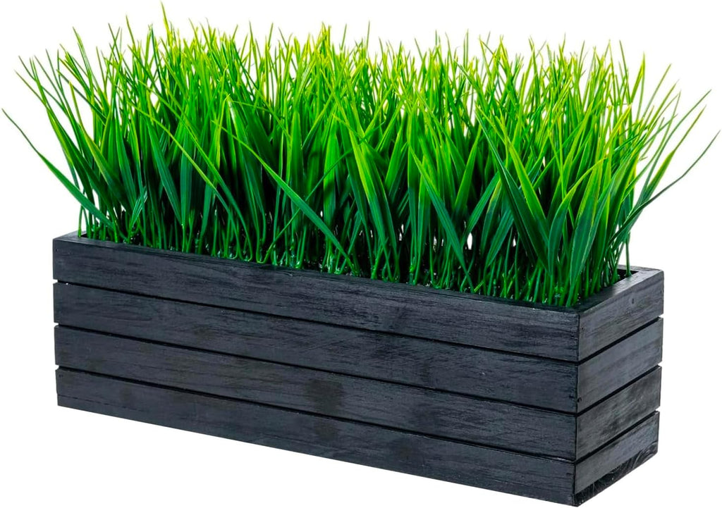 mygift 14 inch artificial green grass plant in, main product view