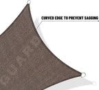 SUNNY GUARD Custom Size 7'x7'x7' Brown Sun Shade Sail Triangle UV Block Shade for Backyard Yard Patio Deck Garden(Customized)