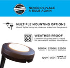 Enbrighten Landscape Lighting, 40ft, 6 Lights, Remote Control | Color Changing LEDs, Waterproof, Plastic Stakes, 8ft Spacing for Flexible Install, All-in-One Garden & Path Lighting Kit