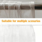 netting for porch/patio/canopy/garden, 60x96in, 2pack, outdoor sheer tulle, side view
