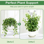 Indoor Plant Trellis for Climbing Plants 2 Pack Small Garden Metal Support for Potted Plants Flowers Houseplants for Outdoor