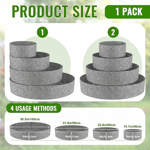 4 Pcs Plant Grow Bags 4 Tiered Strawberry Planter Tower Fabric Raised Garden Beds, 39 Inch Nonwoven Strawberry Pyramid Planter for Vegetables Flower Herbs Gardening Outdoor Growing (Gray)