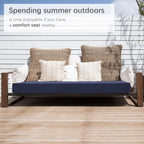 favoyard outdoor bench cushion, 42 x 18 inch on a desk or shelf