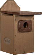 Recycled Poly Lumber Standard Bluebird Bird House (Brown and Brown)