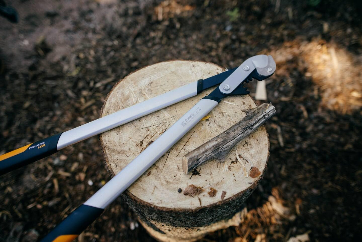 fiskars powergear x lopper anvil l lx99, size, close-up detail