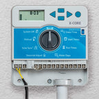 Hunter X-Core XC800i Indoor Sprinkler Timer, 8 Zone Irrigation Controller | Indoor 8 station irrigation controller with easy programming, manual controls, seasonal adjust, and standard dial operation