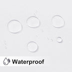 NICETOWN Outdoor Curtainch for Patio Waterproof 84 inch Wide, Thermal Insulated Rustproof Grommet UV Blocking Cabana Curtainch & Drape, Privacy Safe Shade for Gazebo, Pure White, 1 PC, 95-Inch Long