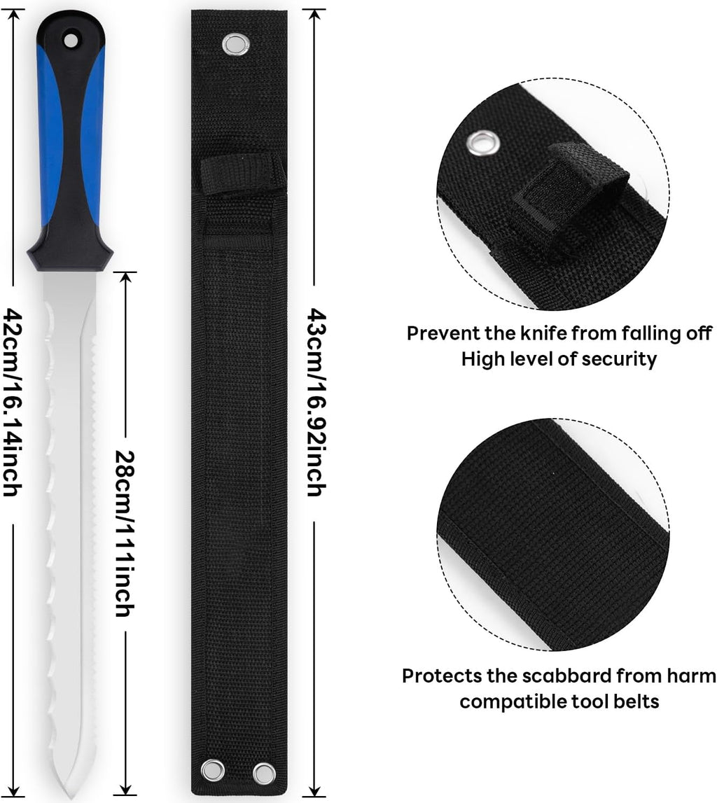 Insulated knife: Sod Cutter Knife for outdoor garden budding, Garden Knife with Double-Edged 11.14-inch sharp, easy to carry