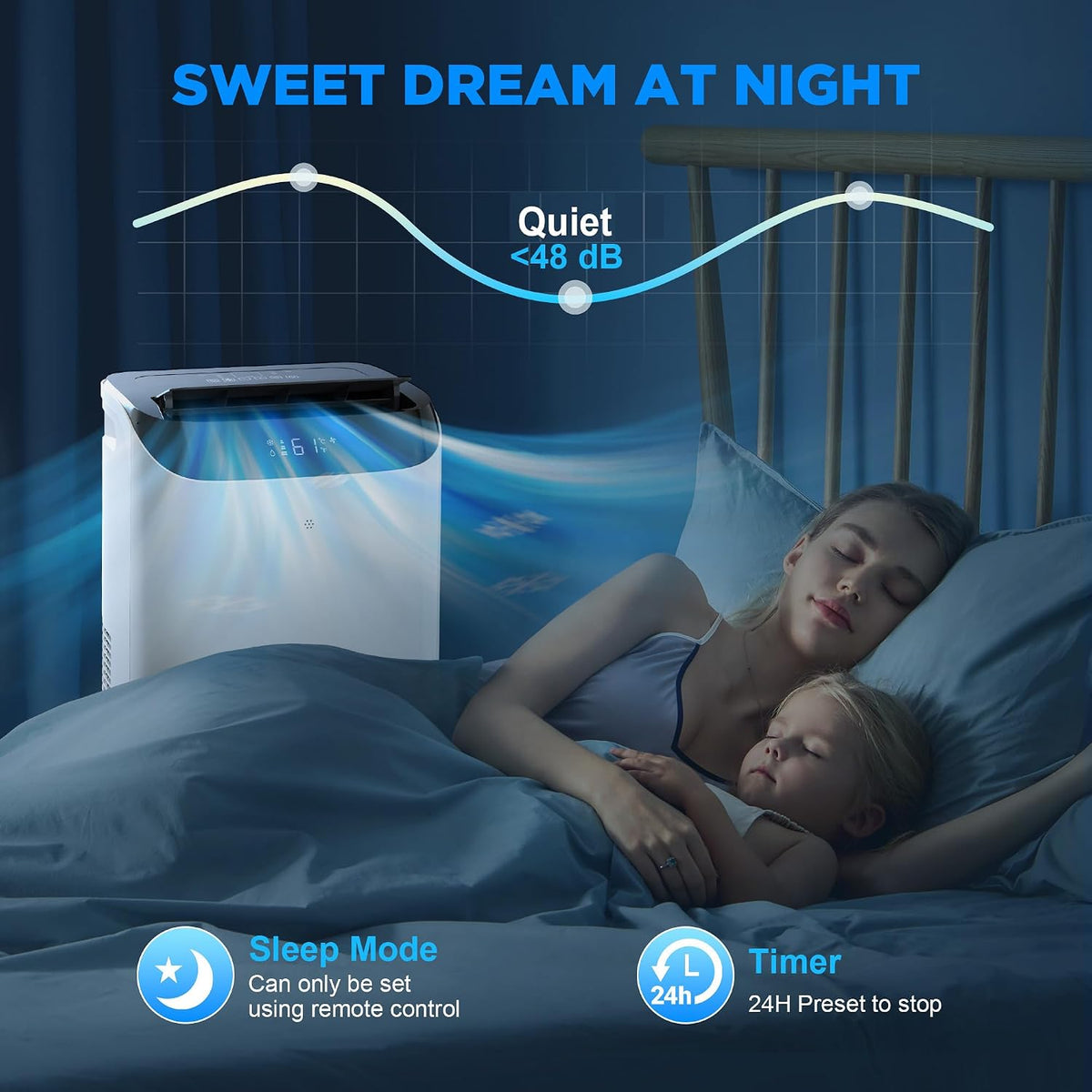 14000 btu portable air conditioners with remote control, package contents