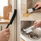 11Pcs Stove Cleaning Brush Set, Hard Bristle Scrub Brushes Tools Set, Multifunctional Grout Brush for Stove, Grills, Ktichen, Window and Corners