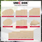 Unicook 20 x 13.5 Inch Extra Large Pizza Stone for Oven and Grill, 10.6 Lbs | Heavy Duty, Even Heating&Consistent Heat Retention, Crispy Crust for 2 Small Pizzas, Bread, Cookies, Includes Dough Scraper