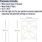 shoplala garden fence (10 panels) 12.5in(l) x 16.5in(h) shown in use