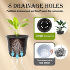100 Packs 4 Inch Nursery Pots, 4 5 6 Inches Plastic Nursery Pots for Plants with Drainage Holes, Seed Starting Garden Pots of Flower Plant Container for Succulents, Transplanting (100, 4 Inch)