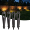 Landscape Lighting Stakes, 1/2 NPT Female Thread, 8.6 Inch Solid Plastic Spikes,Corrosion Resistant Replacement Spikes for Outdoor Garden Yard Path Lights, Spotlights 4-Pack
