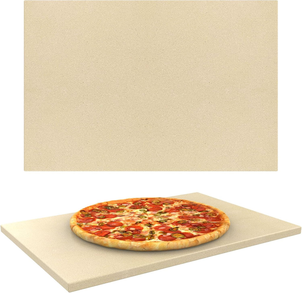 Extra Large Pizza Stone for Oven,Grilling,Pellet Grill,Pizza & Bread Baking | 20"x13.5" Rectangular Cordierite Pizza Stone absorbs extra moisture for crispy crust,heat-resistant,food safe & built to last