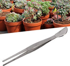 Bonsai Tweezers, Ergonomic Non Slip Handle Smooth Edges, Stainless Steel Precision Tweezers, 2pcs Straight Set for Bonsa