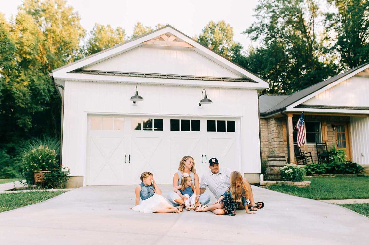 11" Gooseneck Barn Light Outdoor | Farmhouse Exterior | Hunter Green/Brass
