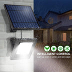 Solar Lights Outdoor 6500K Cool White Solar Flood Lights, Waterproof Dusk to Dawn Solar Powered Security Spot Lights for Porch Patio Yard Garage 1 Pack