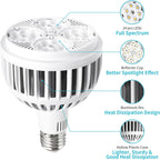 Hywyimlait Grow Lights for Indoor Plants, Full Spectrum 4000K, 22W Plant Light Bulb with High PPFD, E27 Base, LED Energy Saving Grow Light Bulb for Seeding and Growing, 1 Pack