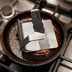 Breeo Griddle Press 2.6 lbs - Heavy-Duty Stainless Steel Smash Burger Press | For smash burgers, patty, steak & sandwiches, flat top grill & griddle accessories, USA made
