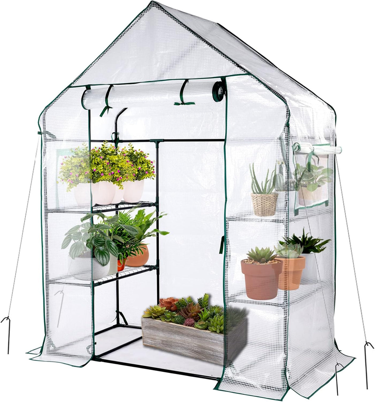 56x30x76 mini walk-in greenhouse, portable plant house with, main product view