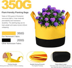 Grow Bags 5 Gallon,6 Pack Fabric Plant Pots with Handles Planter Bag for Outdoor Garden Planting Vegetables Flowers Fruit