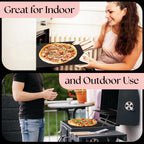 UMAID Pizza Steel for Oven & Grill, 16"x13.4", 1/4" Thick Pre-Seasoned Carbon Steel Baking Steel for Oven, Pizza Steel for Oven, Best Fit for Standard 12" Home Pizza, Includes Recipe Booklet