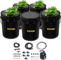 vevor 5 buckets dwc hydroponic system, 5 gallon, main product view