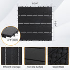 neoaider 36pcs plastic interlocking decking tiles 12" x, close-up detail