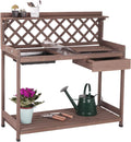 aivituvin potting bench with pvc layer, outdoor gardening, main product view