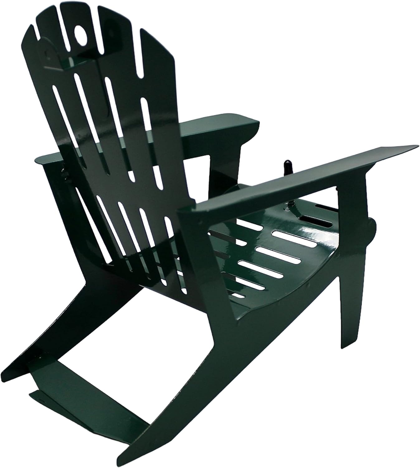 Hunter Green Adirondack Chair Squirrel Feeder | Metal Chair Holds 1 Corn Cob or Orange Slice - Mounts to Any Tree or Post, Attracts Squirrels, Orioles and Blue Jays