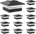 solar post cap lights outdoor 12pack, waterproof fence, main product view