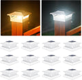 volisun 12pack solar post cap lights, 2 color, main product view