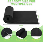 Riare 16x120 Inch Black Felt Planter Liner Roll- 2 Rolls Non-Woven Fabric Planter Liner for Outdoor Plants, Coco Liner Roll Alternative Basket Planter Liner for Planters Hanging Basket Window Box
