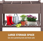 gutinneen raised garden bed mobile outdoor planter box showing dimensions