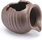 Indoor Fountain Accessories, Fountain Spitter, 5in Ceramic Tabletop, Brown | Handmade Ceramic Build, Ideal for Tabletop Display, Fits Small Ponds