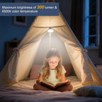 Vitnucrol LED Patio Umbrella Lights with Remote, 4000mAh Rechargeable | Portable, Outdoor Cantilever Umbrella Lamp, 3 Brightness, Dimmable, Camping Lights for Offset Umbrellas, Tents