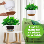remerry 6 pcs 10 inch hanging planter hanging, side view