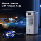 swamp cooler, 3-in-1 portable air conditioners，evaporative air cooler shown in use