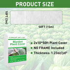 10ft x 50ft plant covers freeze protection on a desk or shelf