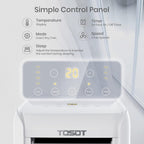 tosot 9,500 btu air conditioner easier to install, side view