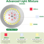 outdoor grow lights with timer, full spectrum greenhouse, package contents