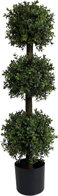 all season green 3ft artificial outdoor boxwood topiary, main product view