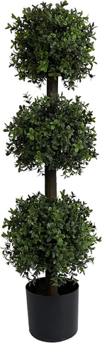 all season green 3ft artificial outdoor boxwood topiary, main product view